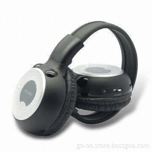 Infrared Wireless Headphones with Foldable Design, Personal Volume Control